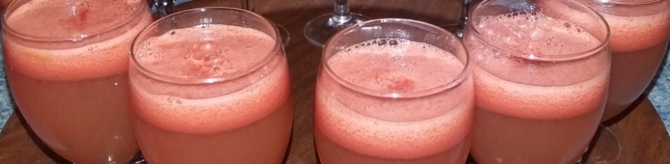 jus de pasteque frais servi avec le petit dÃ©jeuner